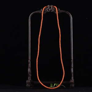 4.5mm柿子红南红多圈手串