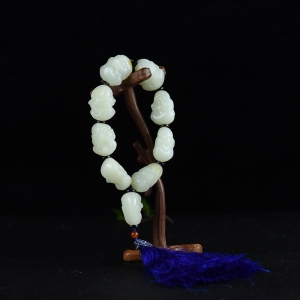 山料和田白玉十八罗汉手持