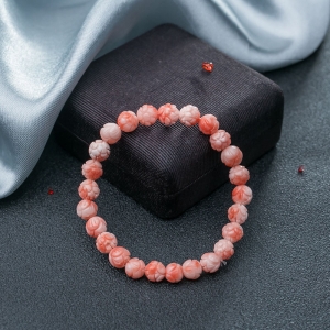 深水珊瑚莲花珠单圈手串