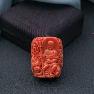 MOMO珊瑚地藏王菩萨吊坠