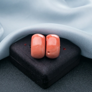 MOMO珊瑚鼓珠（两件）