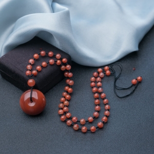 南红平安扣吊坠