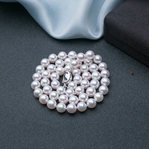 7.5mm海水白色珍珠项链