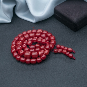 阿卡珊瑚桶珠塔链