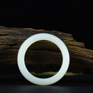 56mm山流水料和田羊脂白玉手镯