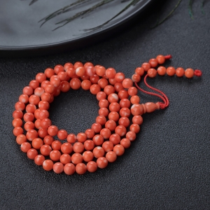 5.5mmMOMO珊瑚108佛珠