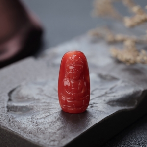 阿卡珊瑚观音吊坠