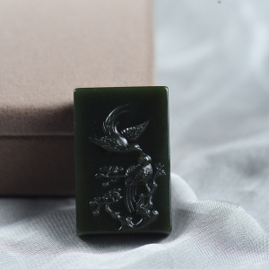 山料和田青玉喜上眉梢吊坠