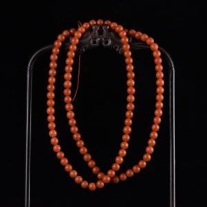 8mm柿子红南红多圈手串