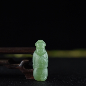 山料和田碧玉地主吊坠