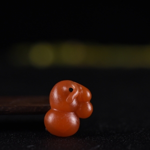 樱桃红南红福禄吊坠