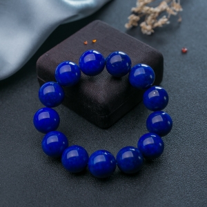 17mm紫蓝色青金石单圈手串