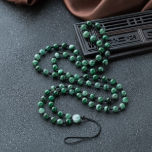 糯冰种飘翠翡翠配链