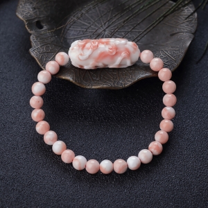 6mm深水珊瑚单圈手串