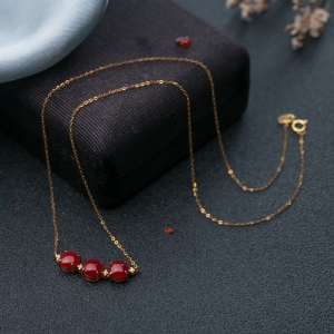 18K阿卡珊瑚项链