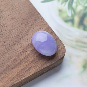 糯种紫罗兰翡翠戒面