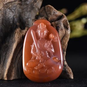 南红虚空臧菩萨吊坠