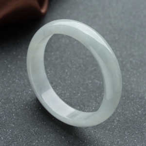 59mm糯冰种翡翠平安镯