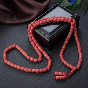 MOMO珊瑚桶珠108佛珠