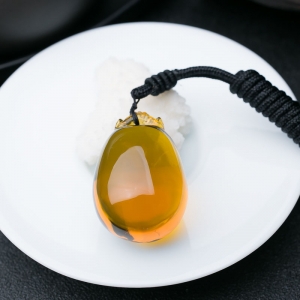 墨西哥蓝珀吊坠