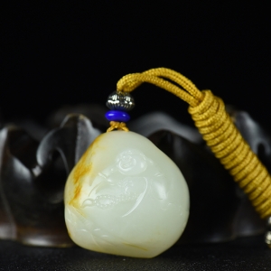 山料和田白玉弥勒佛吊坠