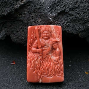 MOMO珊瑚不动明王吊坠