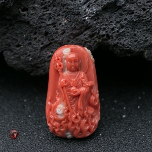 MOMO珊瑚地藏王菩萨吊坠