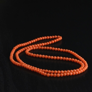 4.5mm柿子红南红多圈手串