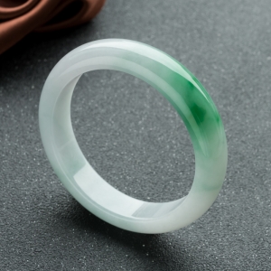 58mm糯种飘翠翡翠平安镯