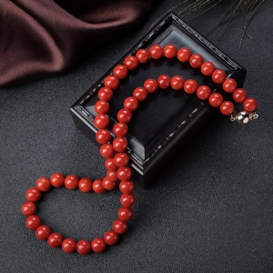 8.5mm沙丁珊瑚项链