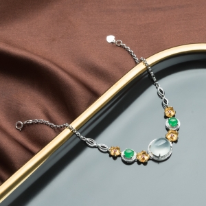 18K冰种翡翠手链