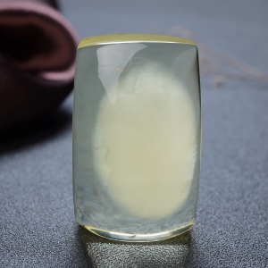 柠檬黄金绞蜜方牌吊坠