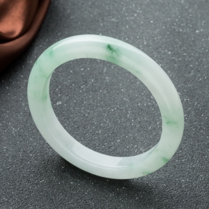 57.5mm糯种飘翠翡翠平安镯