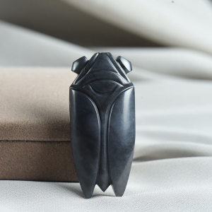 籽料和田玉青花一鸣惊人吊坠