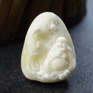 白蜜弥勒佛吊坠