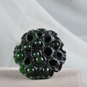 山料和田碧玉多子多福摆件