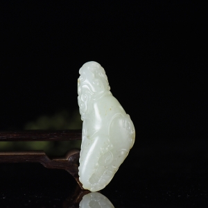 籽料和田白玉如意吊坠