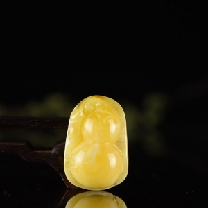 白花蜜蜜蜡葫芦吊坠