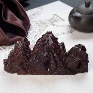 小叶紫檀大山毛笔架