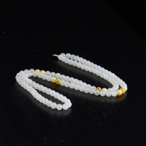 5.5mm籽料和田白玉108佛珠