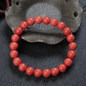 8.5mm沙丁珊瑚单圈手串