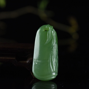 山料和田碧玉节节高升吊坠