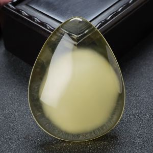 柠檬黄金绞蜜水滴吊坠