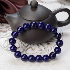 11mm紫蓝色青金石单圈手串