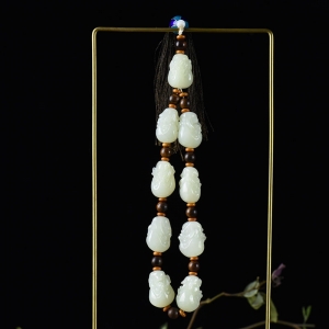 山料和田白玉十八罗汉手持