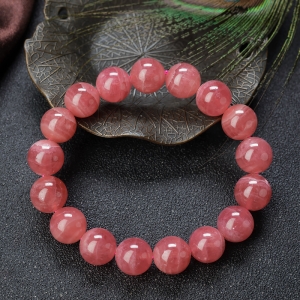 12mm红纹石单圈手串