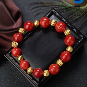 阿卡珊瑚单圈手串