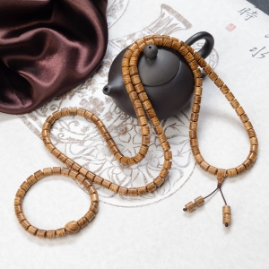 海南黄花梨桶珠108佛珠/套装