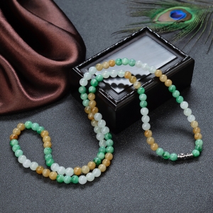 6mm糯种翡翠项链