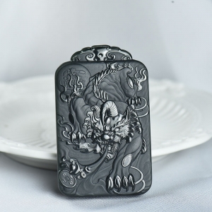 山料和田青玉招财进宝吊坠